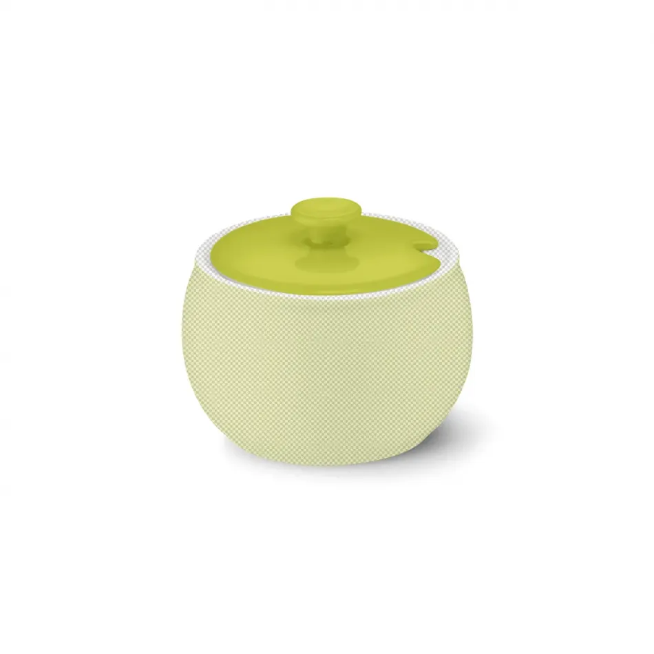 Solid Color Lid Of Sugar Bowl Lime