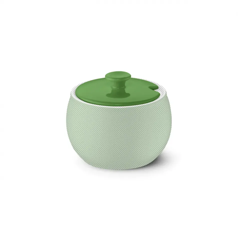 Solid Color Lid Of Sugar Bowl Apple Green