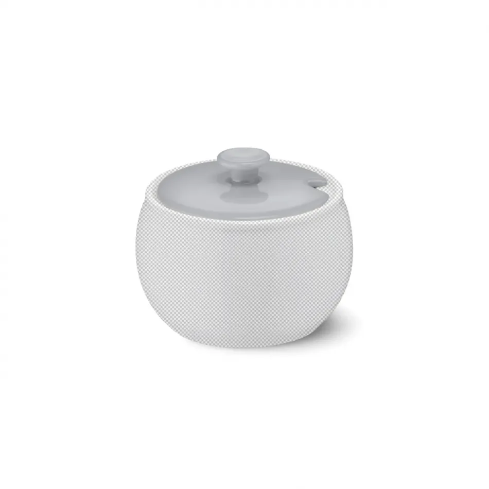 Solid Color Lid Of Sugar Bowl Light Grey