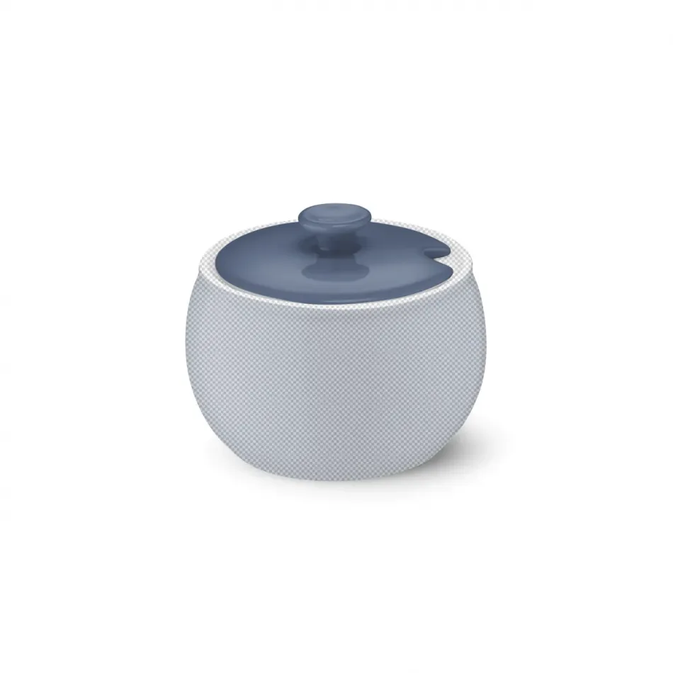 Solid Color Lid Of Sugar Bowl Indigo