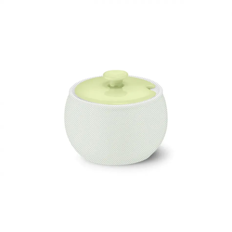 Solid Color Lid Of Sugar Bowl Pistachio
