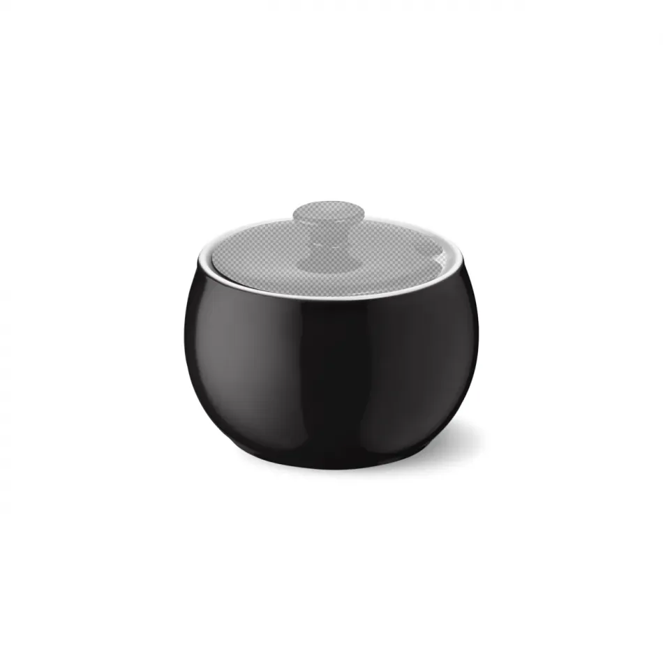 Solid Color Sugar Bowl Without Lid Black