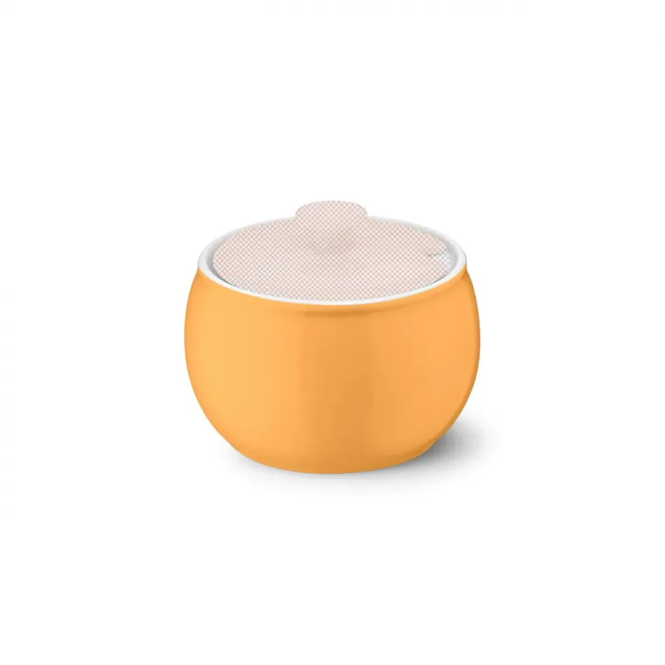 Solid Color Sugar Bowl Without Lid Tangerine