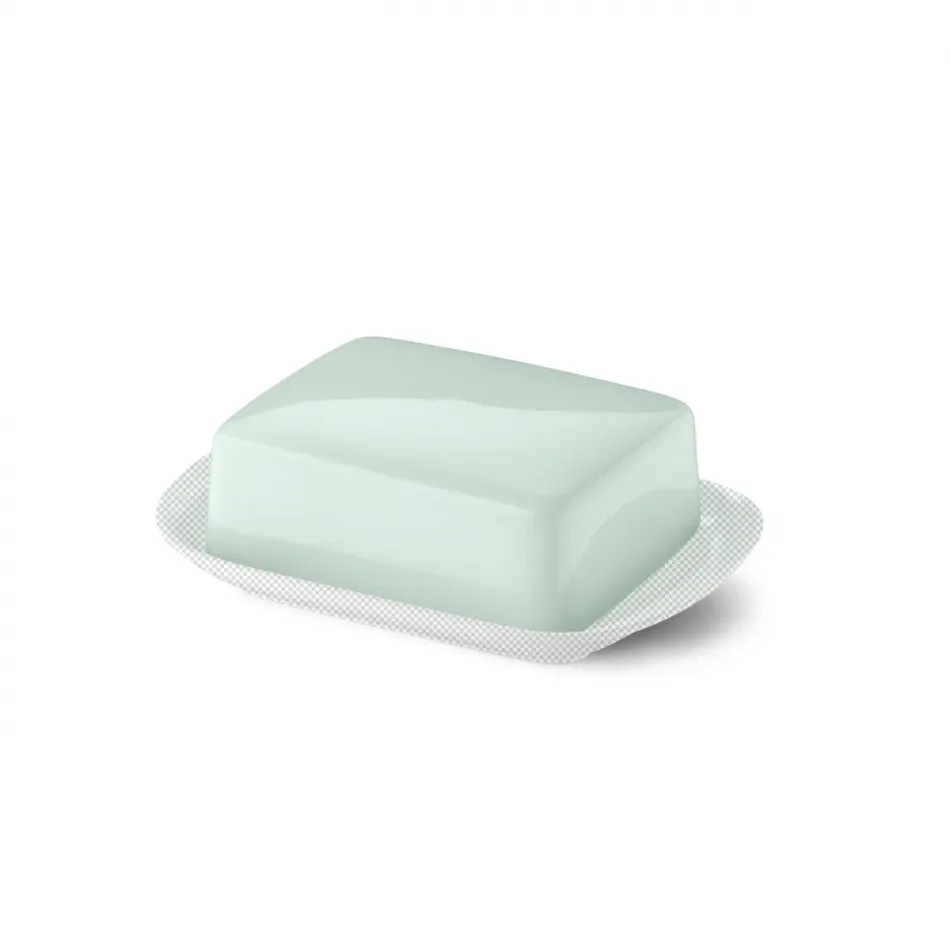 Solid Color Flat Of Butter Dish Mint