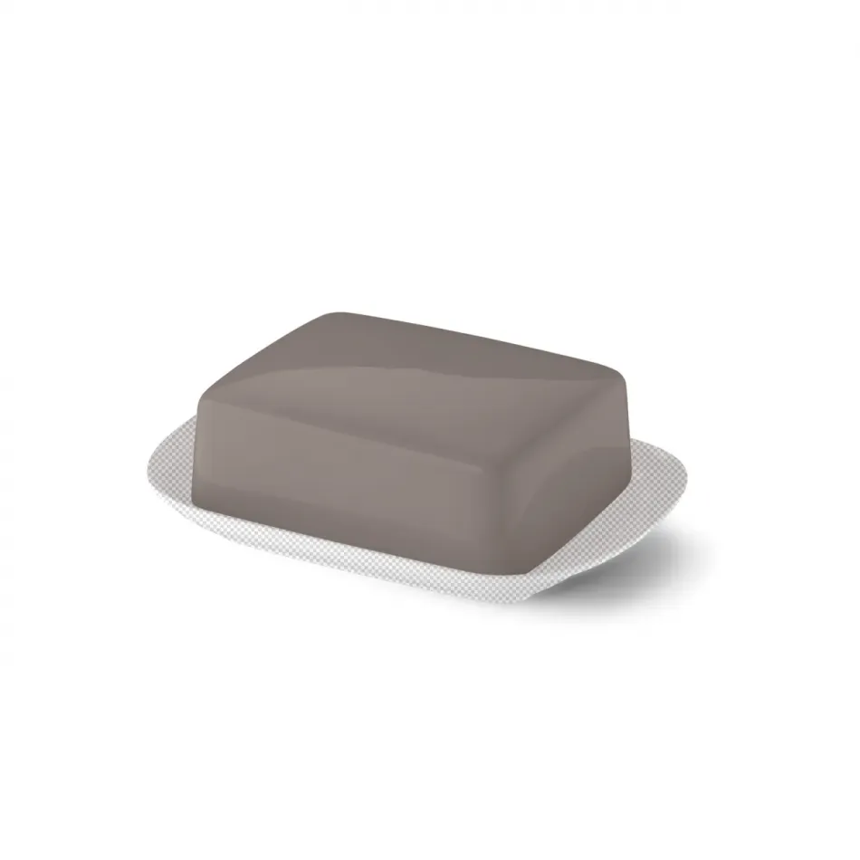 Solid Color Flat Of Butter Dish Stone