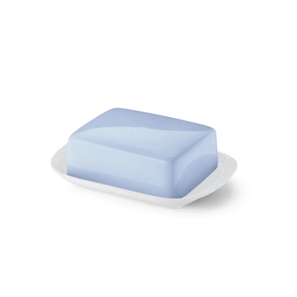 Solid Color Top Of Butter Dish Morning Blue