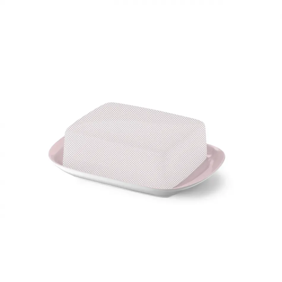 Solid Color Base Of Butter Dish Powder Pink