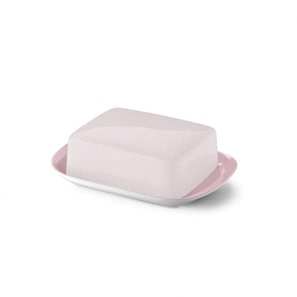 Solid Color Base Of Butter Dish Pale Rose
