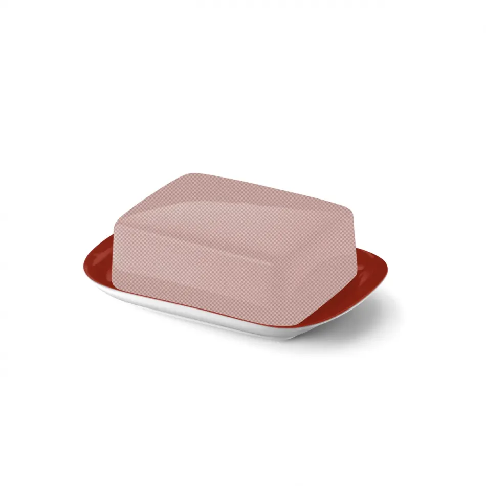 Solid Color Base Of Butter Dish Paprika