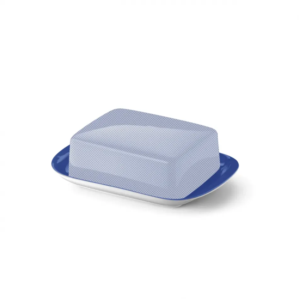 Solid Color Base Of Butter Dish Cornflower Blue