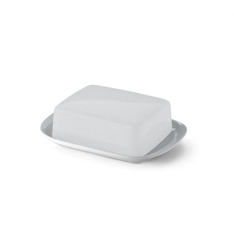 Solid Color Base Of Butter Dish Light Grey