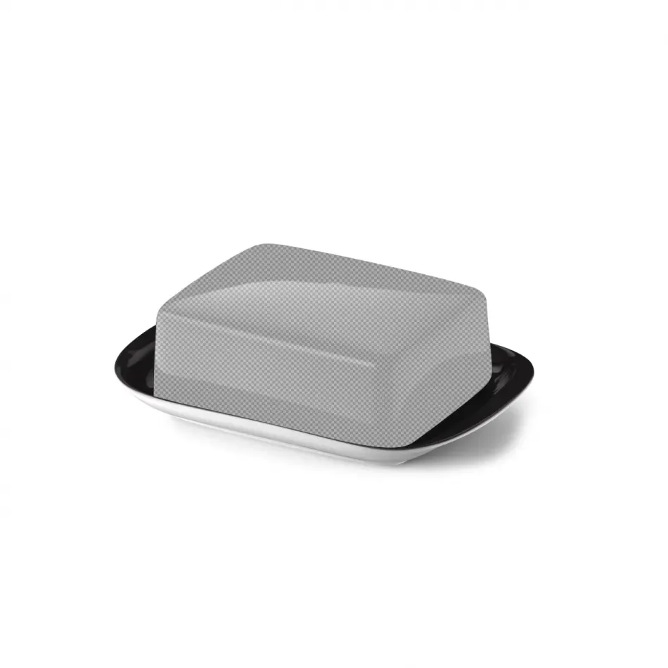 Solid Color Base Of Butter Dish Black