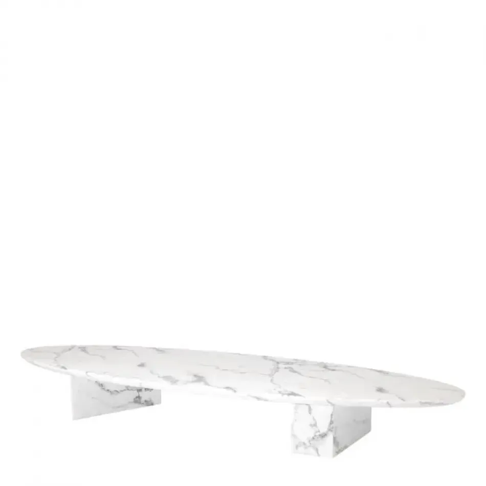 Coffee Table Aurore White Faux Marble