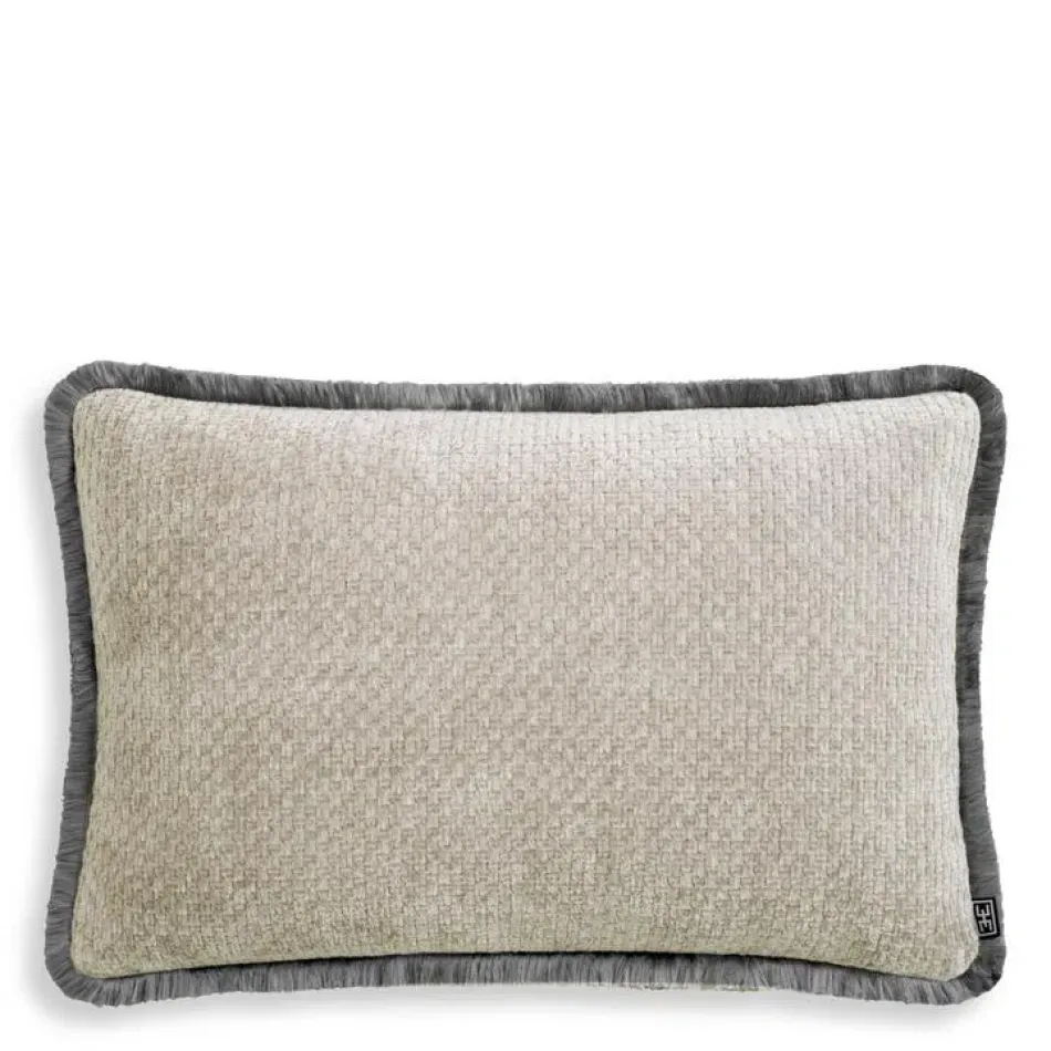 Paia Rectangular Grey Decorative Pillow