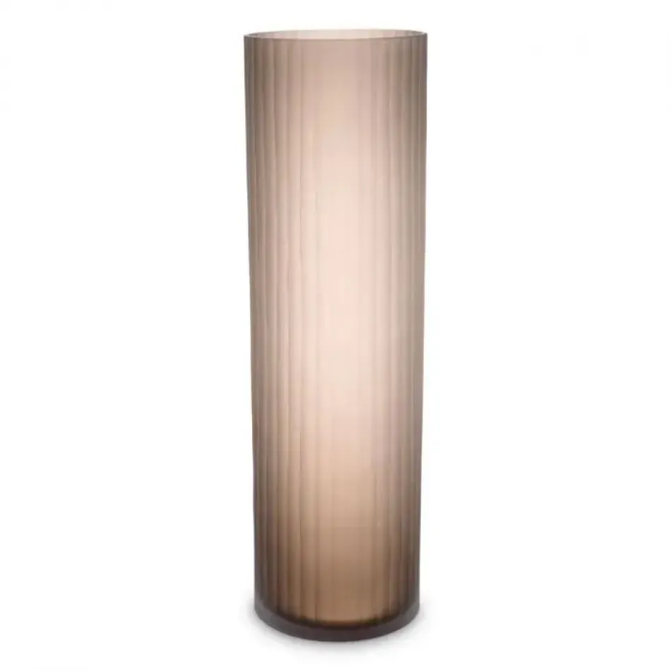 Vase Haight Large Frosted Brown
