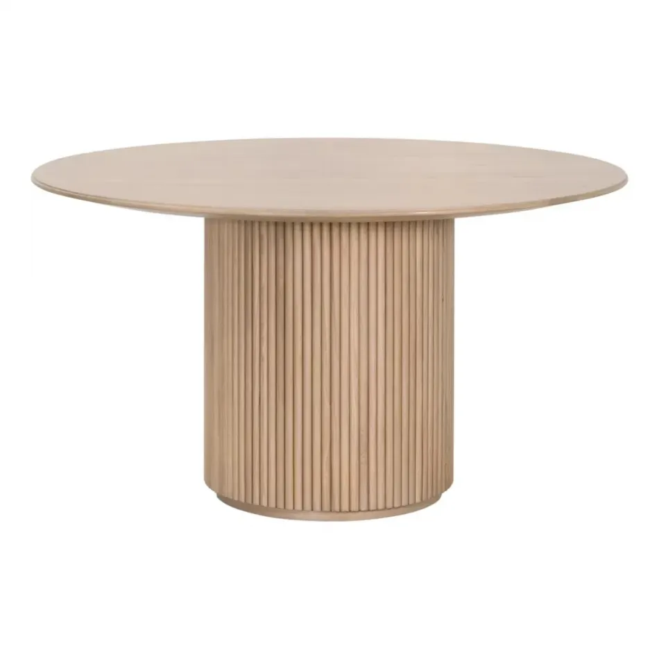 Belfast 54" Round Dining Table - Natural Oak