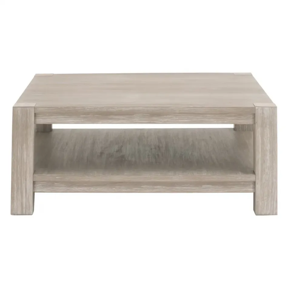 Adler Natural Gray Acacia Square Coffee Table