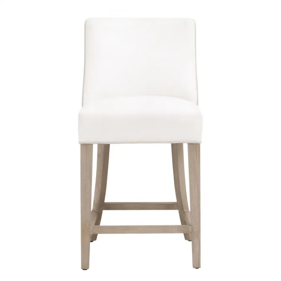Duet LiveSmart Peyton-Pearl Performance Bisque French Linen Natural Gray Ash Counter Stool