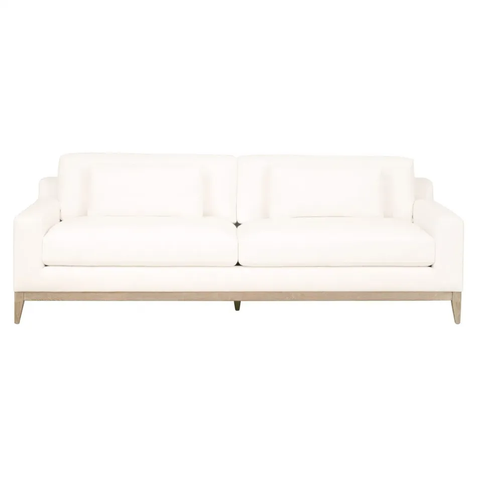 Vienna 96" Track Arm Sofa LiveSmart Peyton-Pearl, Natural Gray Oak