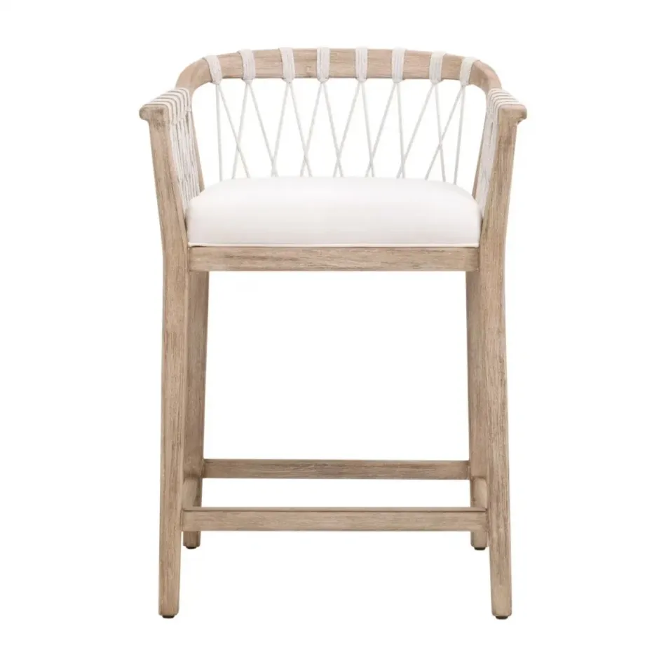 Pacific White Speckle Flat Rope LiveSmart Peyton-Pearl Natural Gray Mahogany Counter Stool