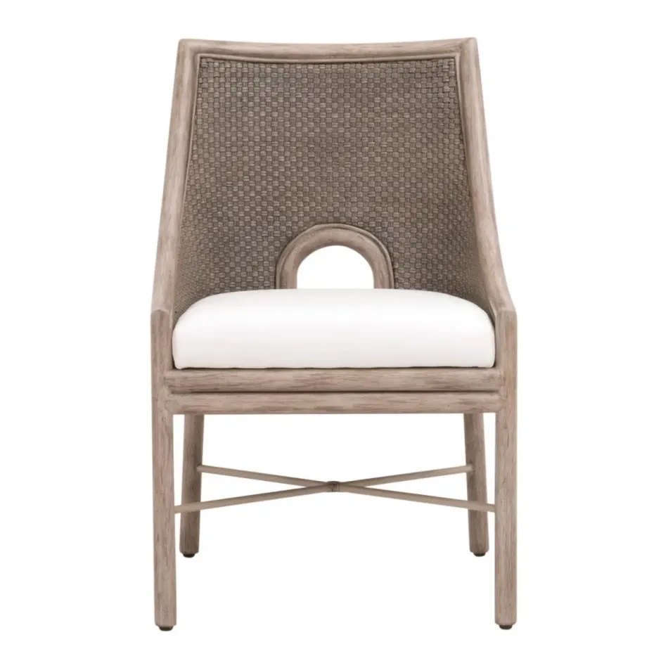 Adamo Dining Chair, Set of 2 - French Gray Cabana Loom, LiveSmart Peyton-Pearl, French Gray Mahogany