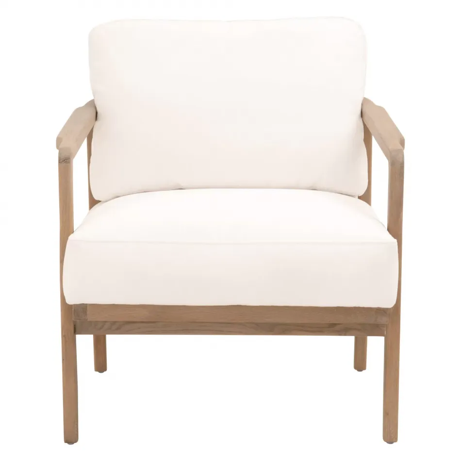 Harbor Club Chair Livesmart Peyton-Pearl, White Rope, Smoke Gray Oak