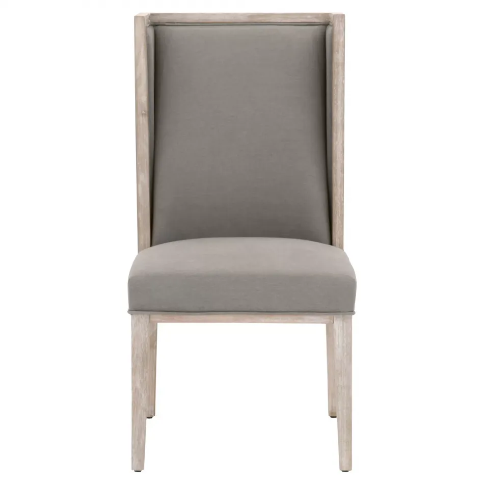 Martin Wing Chair, Set Of 2 Livesmart Peyton-Slate, Natural Gray