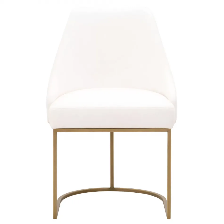 Parissa Dining Chair, Set Of 2 Livesmart Peyton-Pearl, Brushed Gold