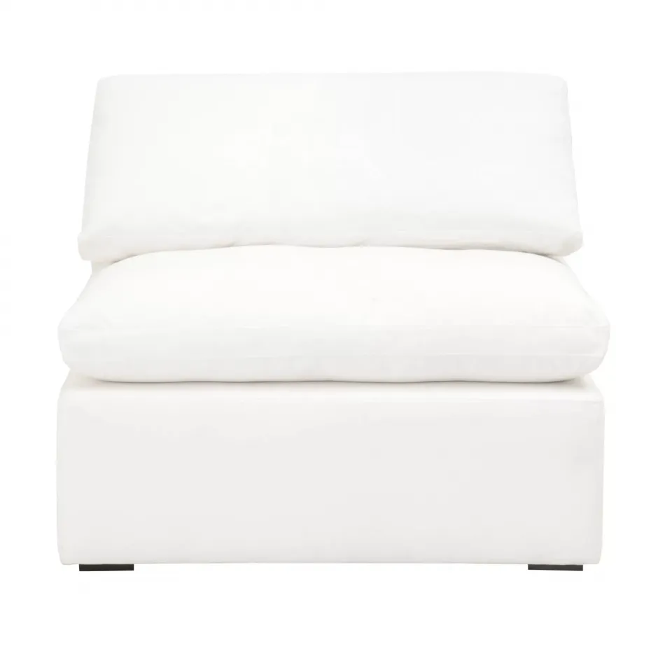 Sky Modular Armless Chair Livesmart Peyton-Pearl, Espresso