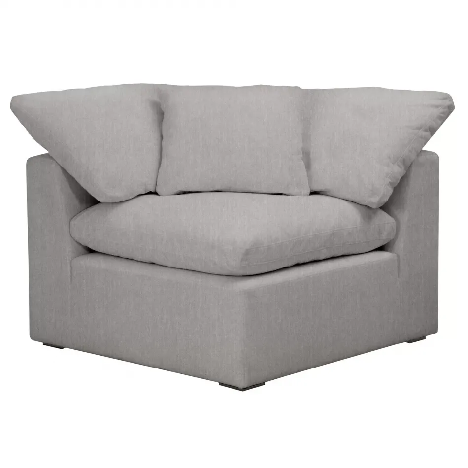 Sky Modular Corner Chair Livesmart Peyton-Slate, Espresso