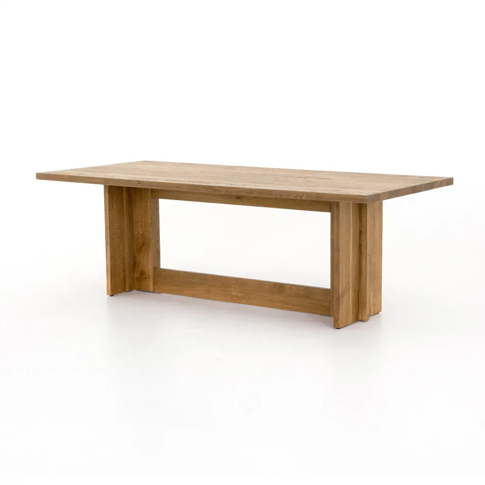 Erie Dining Table Dark Smoked Oak