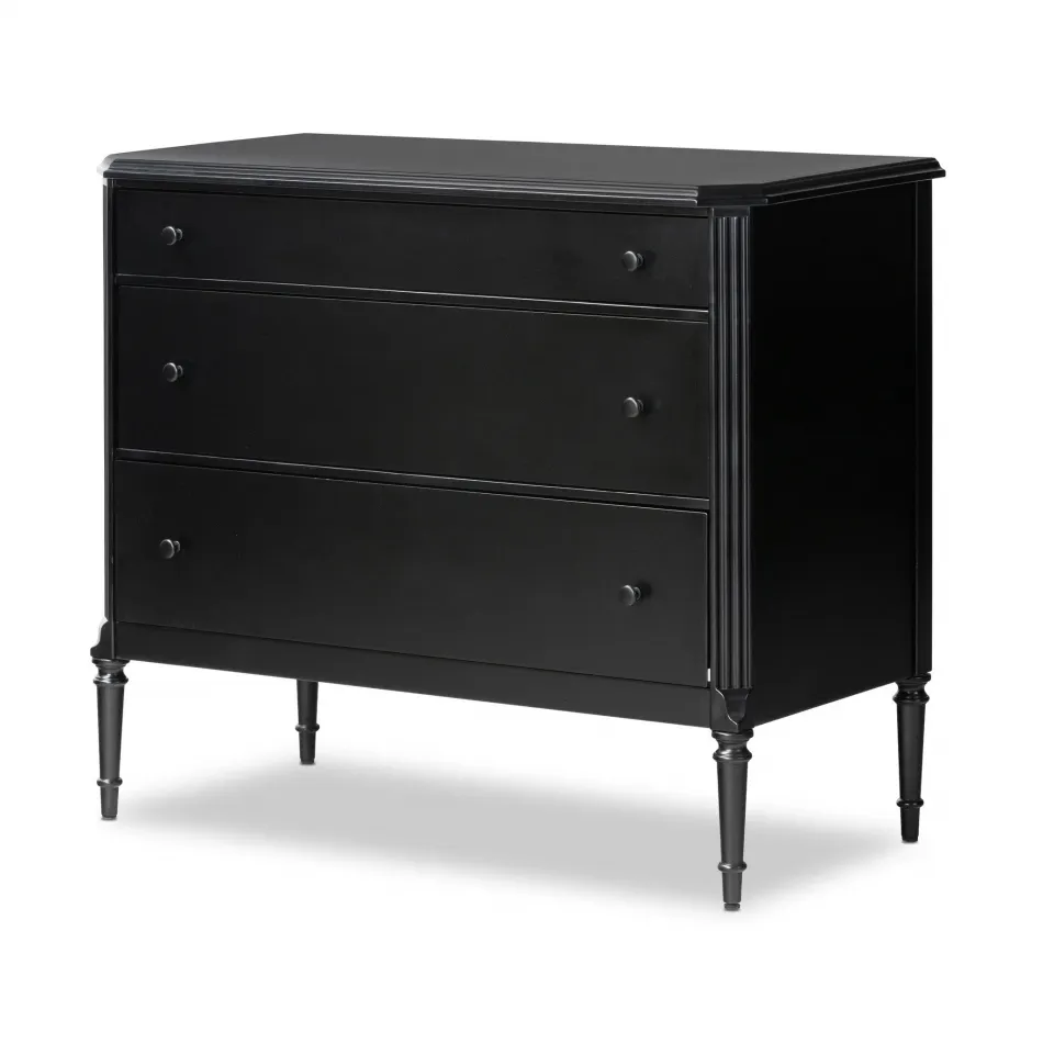 Lendon 3 Drawer Dresser Black