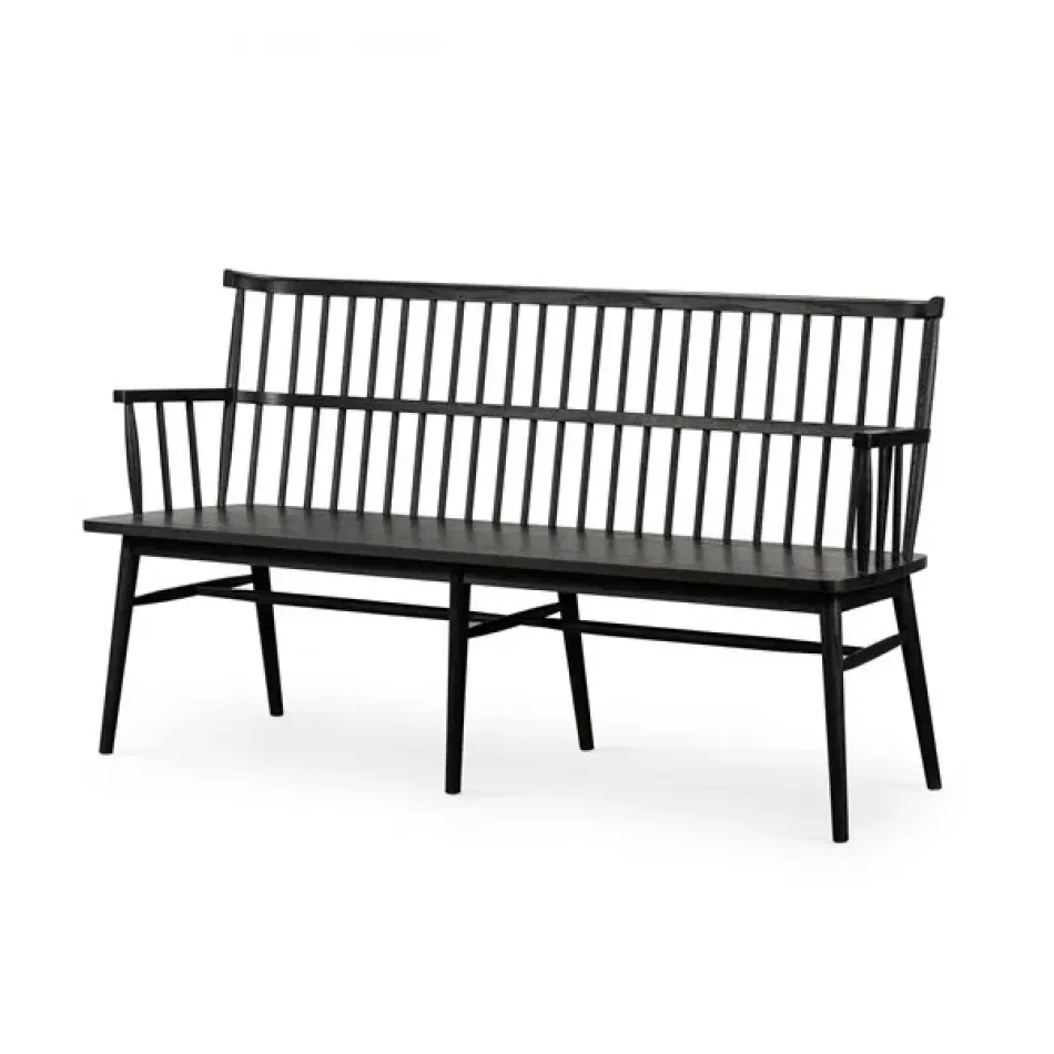 Aspen Large Bench Black Oak