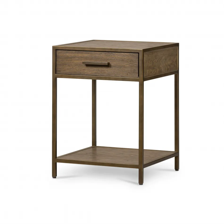 Mason Nightstand Dark Hazel