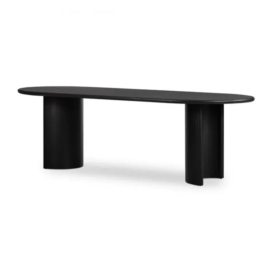 Paden Dining Table 94"  Black Acacia