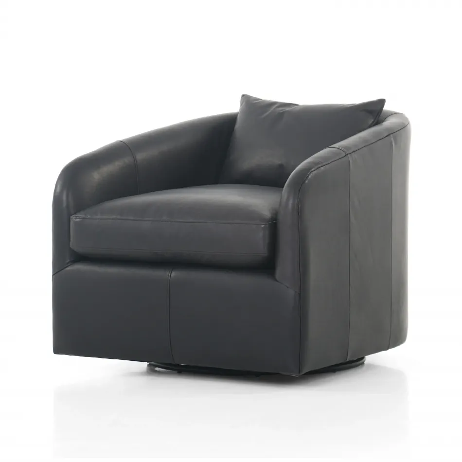 Topanga Swivel Chair Heirloom Black