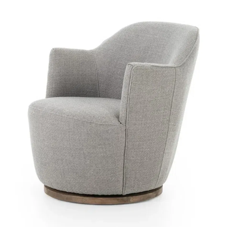 Aurora Swivel Chair Gibson Silver