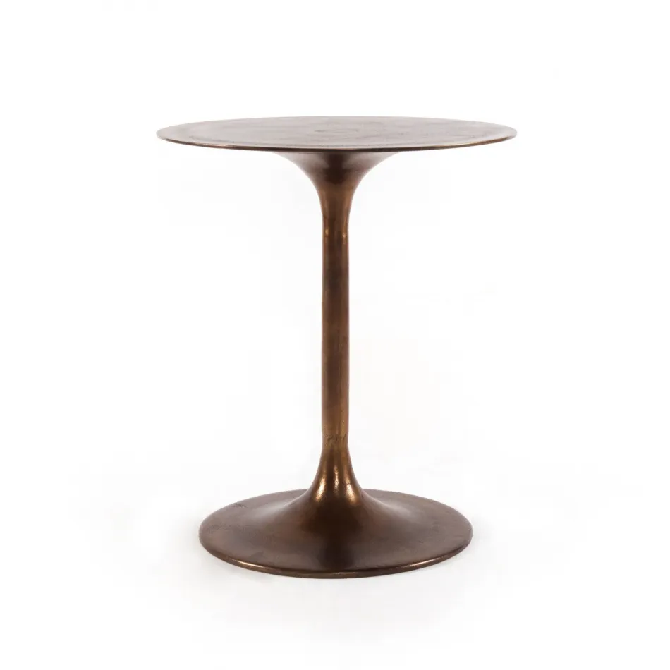 Tulip Side Table Antique Rust