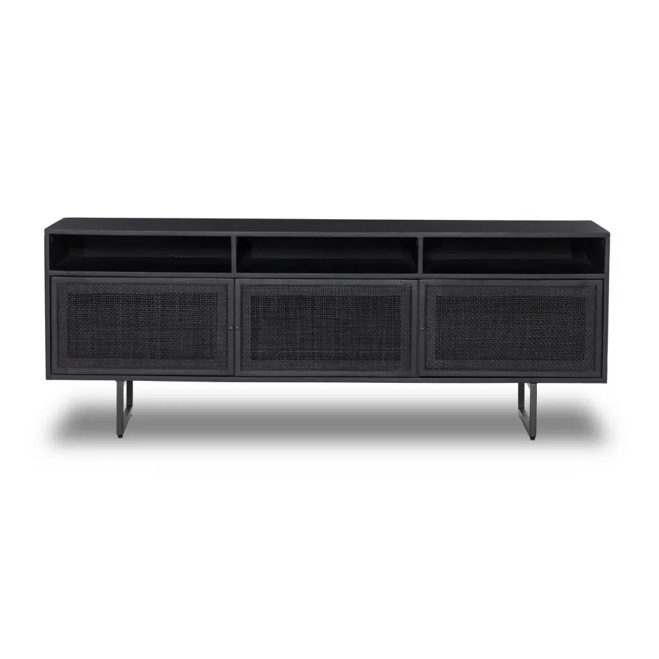 Carmel Media Console Black Wash