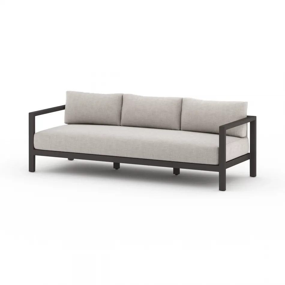 Sonoma Outdoor Sofa 88" Bronze/Stone Grey