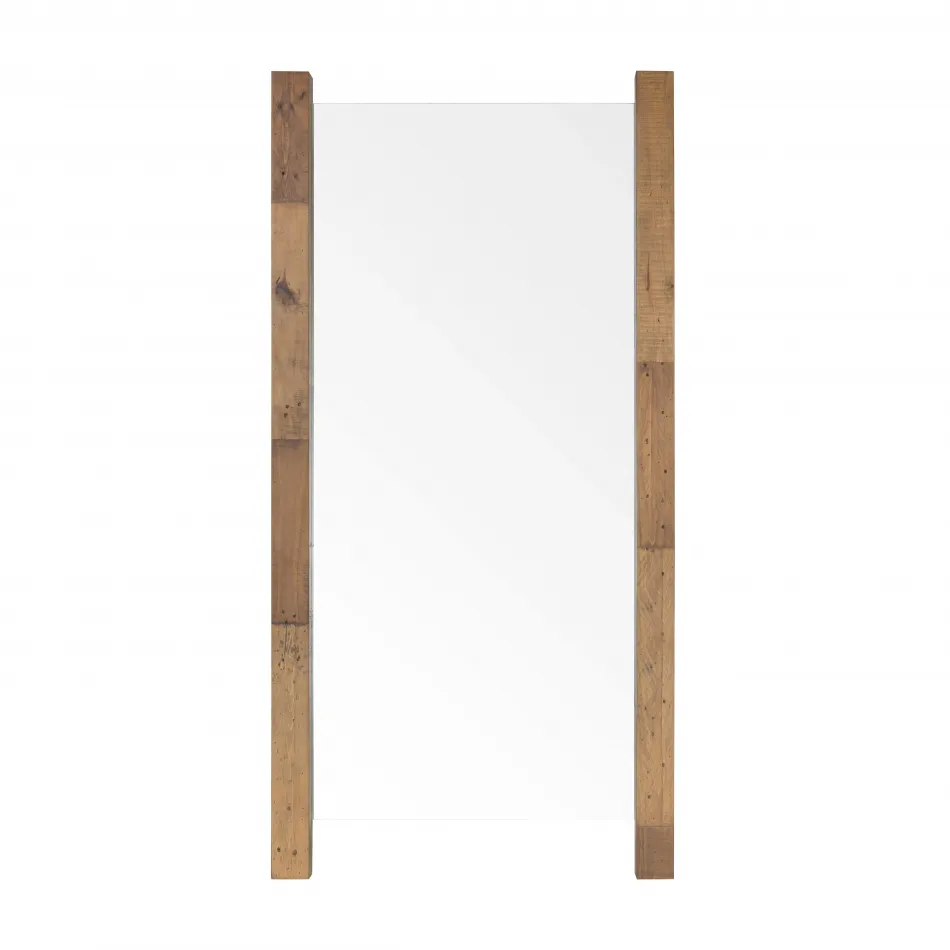 Beldon Rectangular Floor Mirror Nat Reclaimed Pine