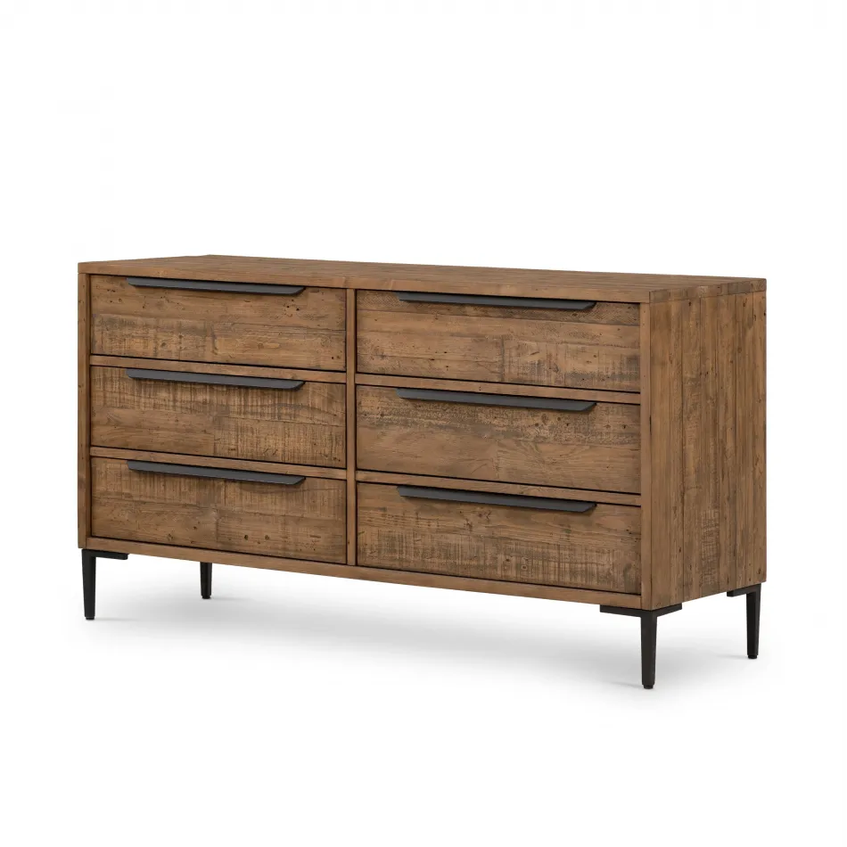 Wyeth 6 Drawer Dresser Rustic Sandalwood