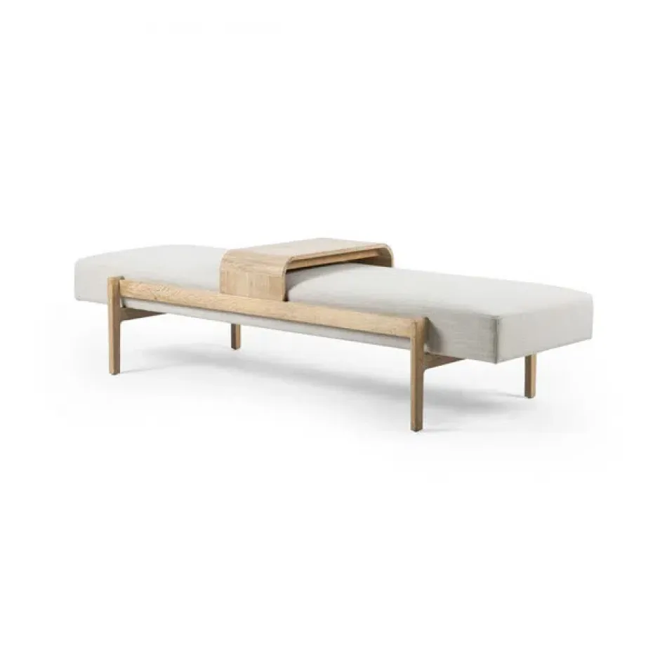 Fawkes Bench Vintage White Wash Oak