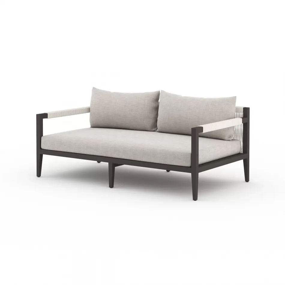 Sherwood Outdoor Sofa 63" Bronze/Stone Grey