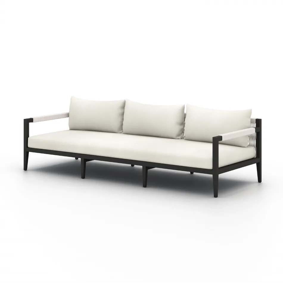 Sherwood Outdoor Sofa 93" Bronze/Natural Ivory