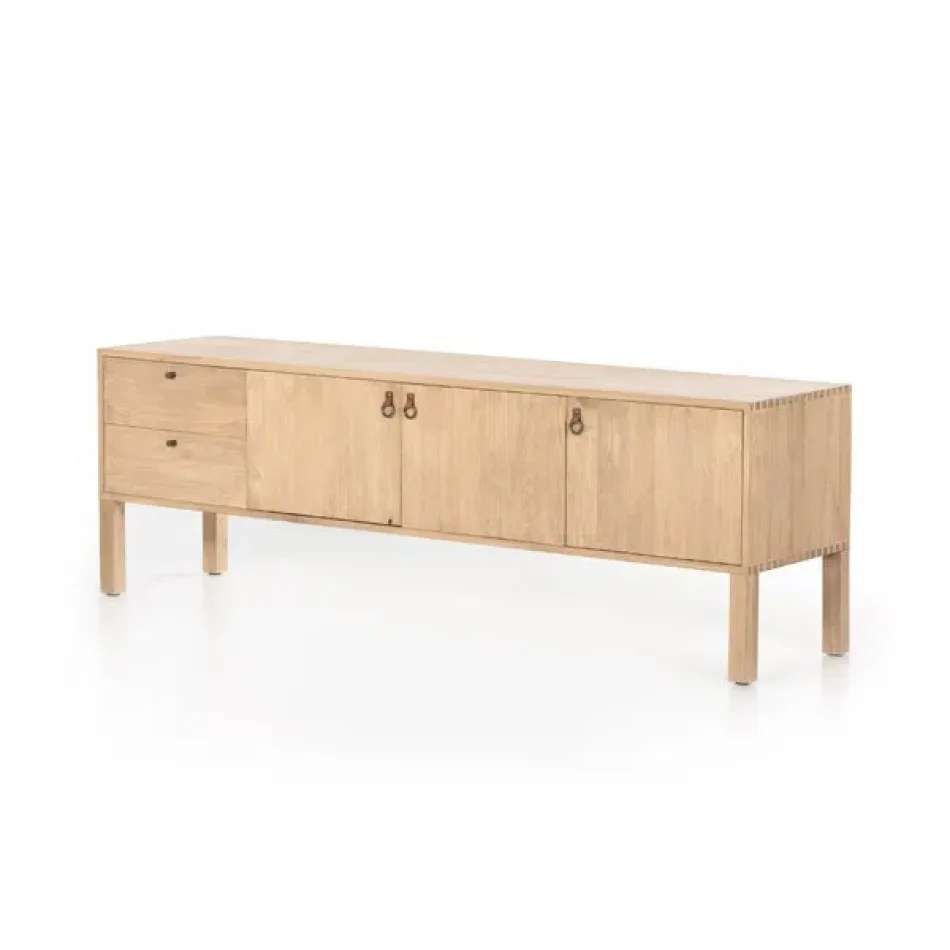 Isador Media Console Dry Wash Poplar