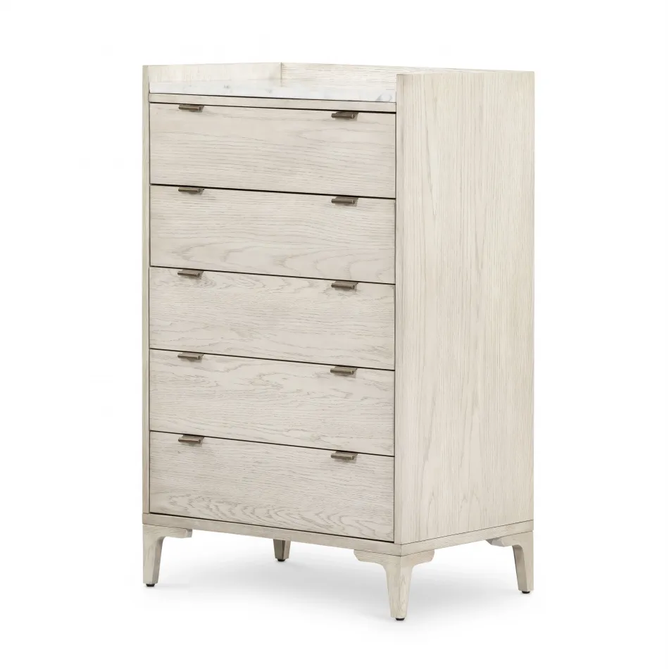 Viggo Tall Dresser Vintage White Oak