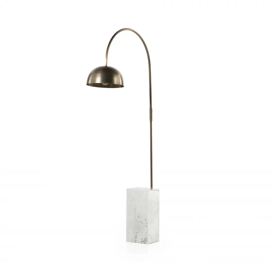 Jenkin Floor Lamp White Marble