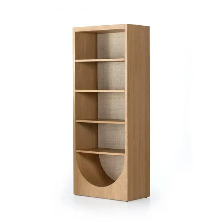 Higgs Bookcase Honey Oak Veneer