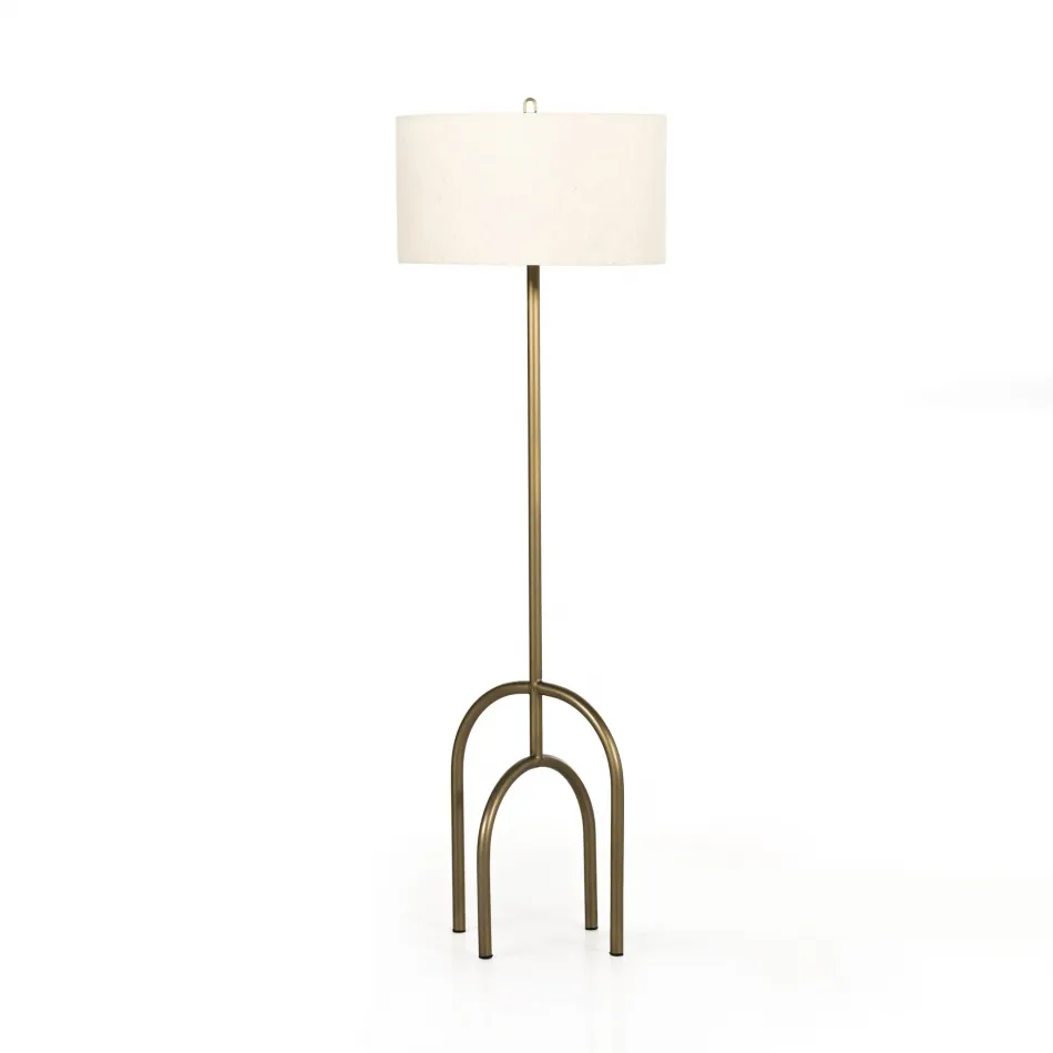 Arc Floor Lamp Antique Brass Iron